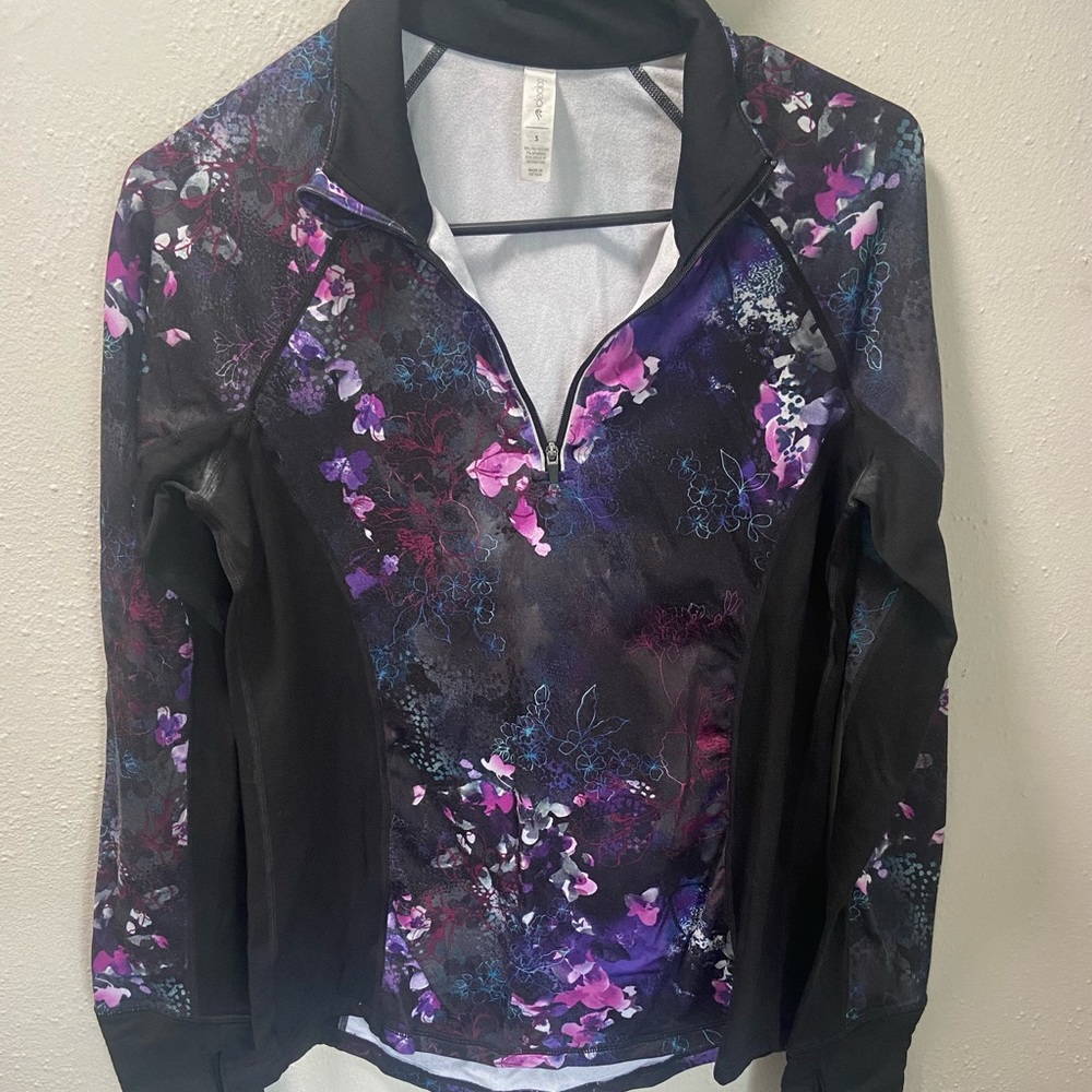 Purple and pink athletic pullover